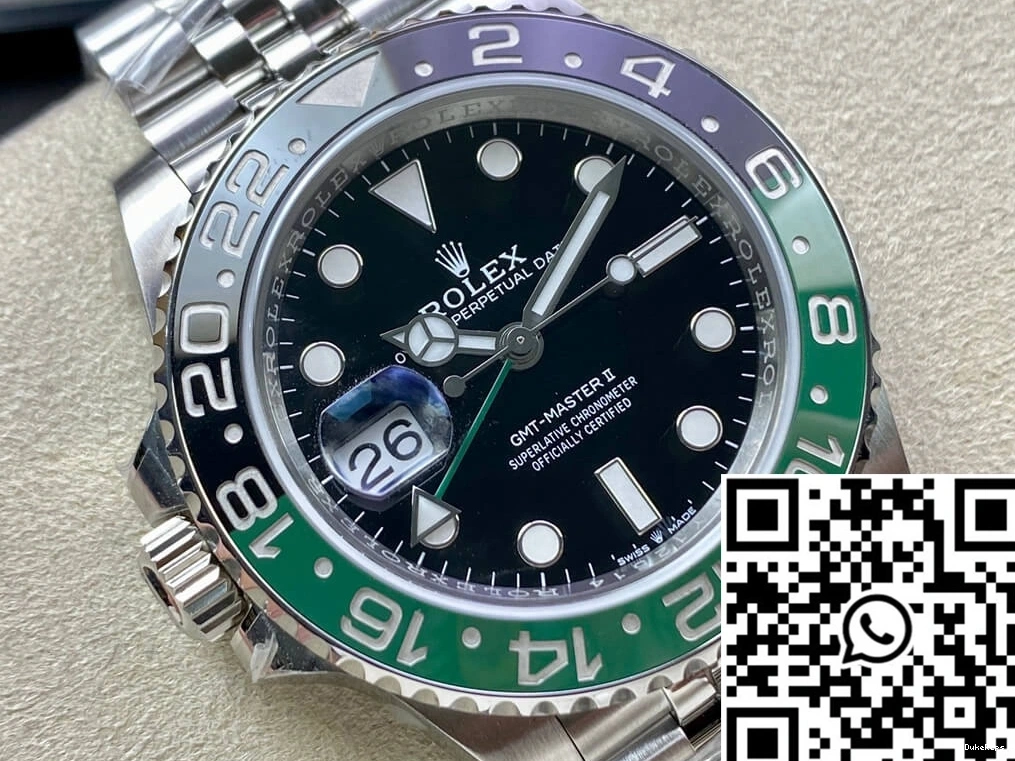Factory M126720vtnr-0002 Clean Rolex Master II GMT Dial Black 1226